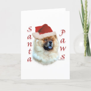Cartes Pour Fêtes Annuelles Chow Chow Père Noël Paws