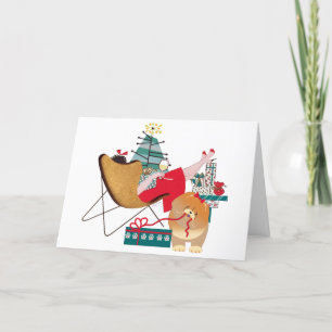 Cartes Pour Fêtes Annuelles CHOW DOG Art cards
