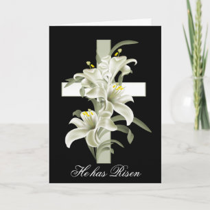 Cartes Pour Fêtes Annuelles Chrétienté de Pâques Il s'est ressuscité