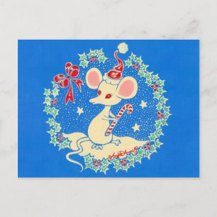 Cartes Pour Fêtes Annuelles Chrissie la souris de Noël