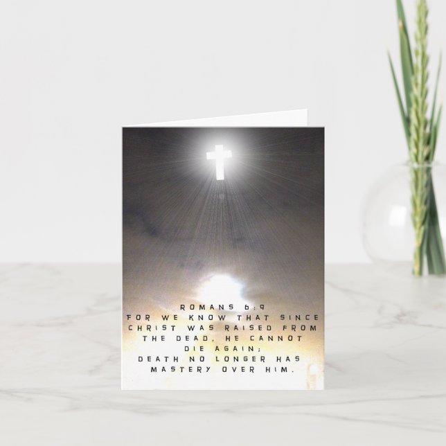 Cartes Pour Fêtes Annuelles Christ a été élevé des morts (Devant)