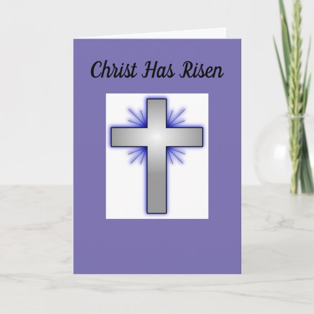 Cartes Pour Fêtes Annuelles Christ est ressuscité (Devant)