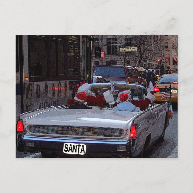 Cartes Pour Fêtes Annuelles Christmas à New York (Devant)
