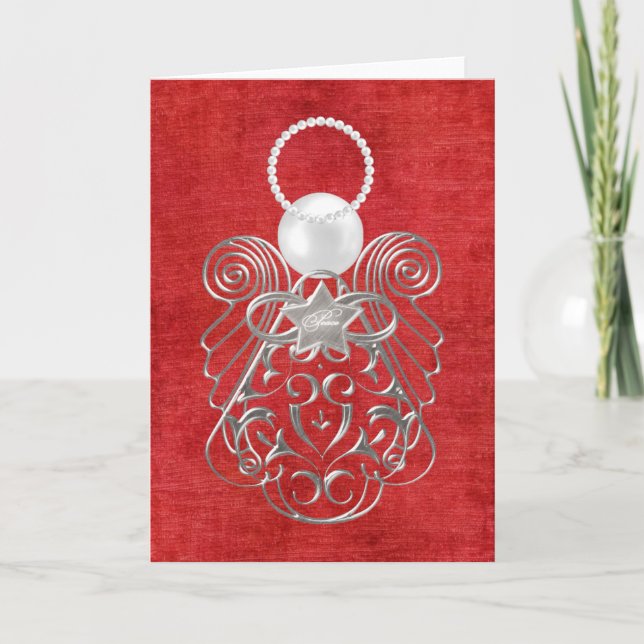Cartes Pour Fêtes Annuelles Christmas Angel of Peace Card (Devant)