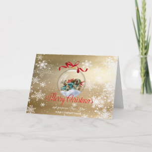 Cartes Pour Fêtes Annuelles Christmas Ball Retro Cra Company Grey