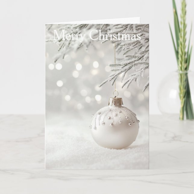 Cartes Pour Fêtes Annuelles Christmas Bauble (Devant)