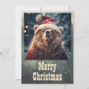 Cartes Pour Fêtes Annuelles Christmas Bear