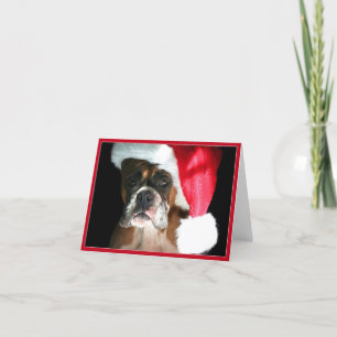 Cartes Pour Fêtes Annuelles Christmas Boxer dog Notecard
