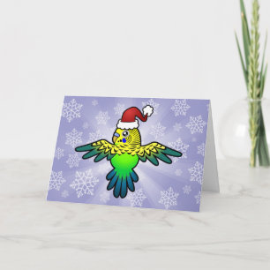 Cartes Pour Fêtes Annuelles Christmas Budgie