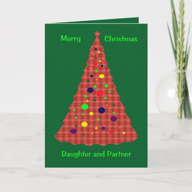 Cartes Pour Fêtes Annuelles Christmas Card pour Daughter And Partner (Devant)