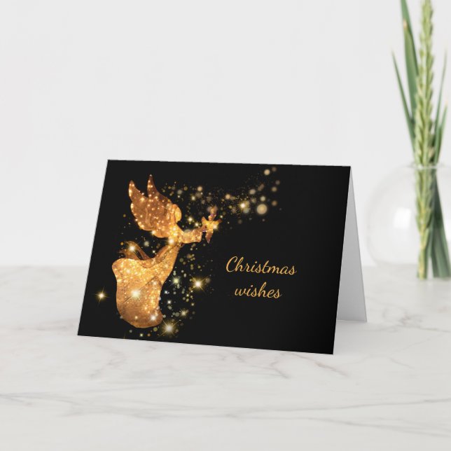 Cartes Pour Fêtes Annuelles Christmas Carol Hark the Herald Angel's Sing (Devant)