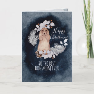 Cartes Pour Fêtes Annuelles Christmas Chien Maman Cocker Espagnol