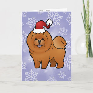 Cartes Pour Fêtes Annuelles Christmas Chow Chow