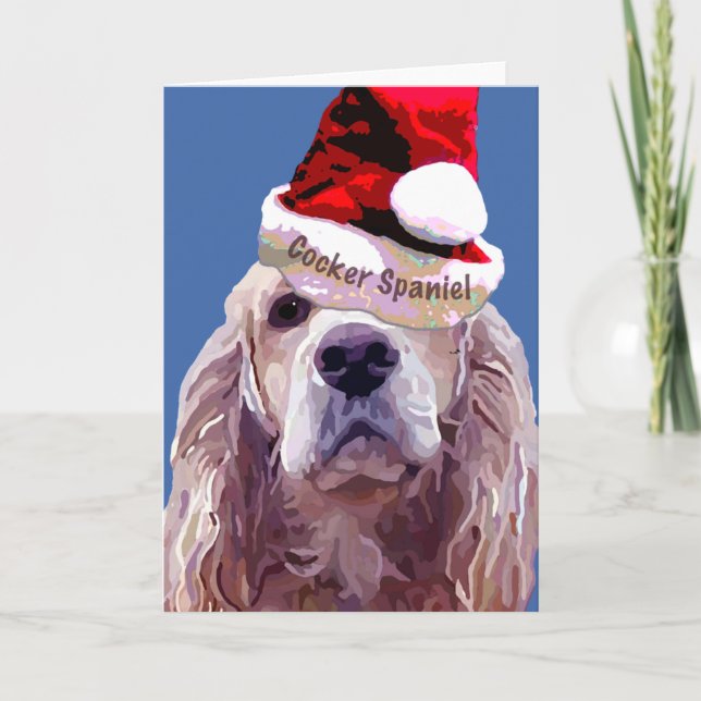 Cartes Pour Fêtes Annuelles Christmas Cocker Spaniel (Devant)