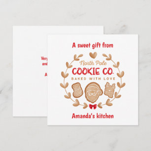 Cartes Pour Fêtes Annuelles Christmas Cookie Exchange Gingerbread Rouge