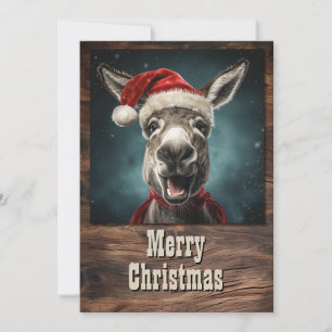 Cartes Pour Fêtes Annuelles Christmas Donkey