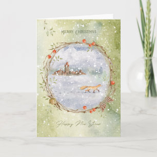 Cartes Pour Fêtes Annuelles Christmas fox