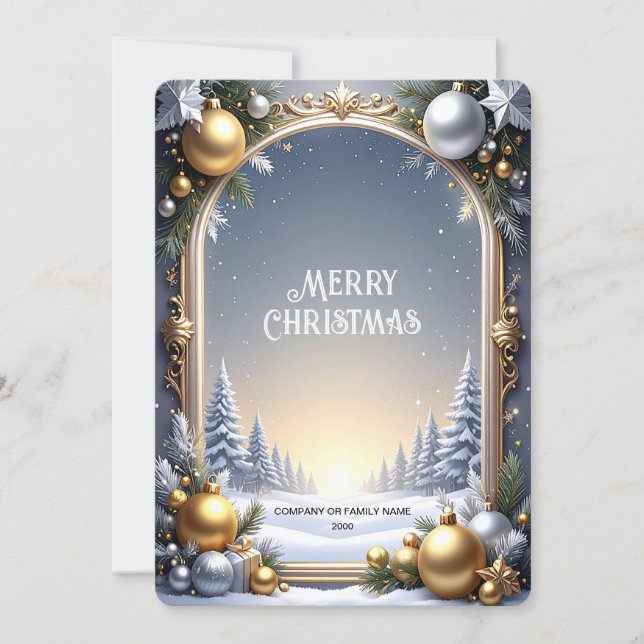 Cartes Pour Fêtes Annuelles Christmas Frame Holiday Card (Devant)