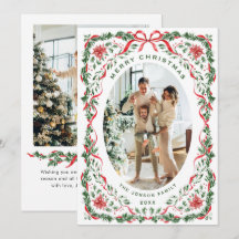 Christmas Funky Whimsical Red Bow Wreath 2 Photo