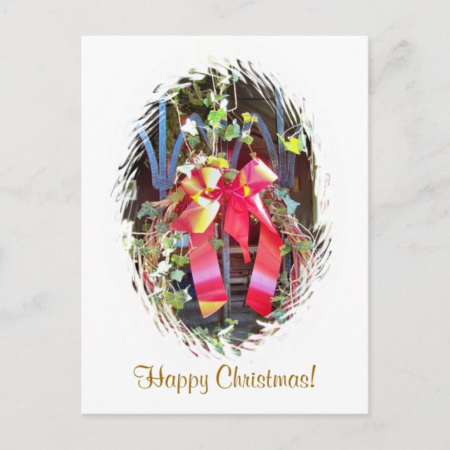 CARTES POUR FÊTES ANNUELLES CHRISTMAS GARLAND (Devant)