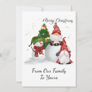 Cartes Pour Fêtes Annuelles Christmas Gnomes