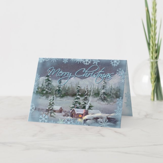 Cartes Pour Fêtes Annuelles CHRISTMAS JOURNAL CABINE par SHARON SHARPE (Devant)