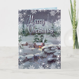Cartes Pour Fêtes Annuelles CHRISTMAS JOURNAL CABINE par SHARON SHARPE
