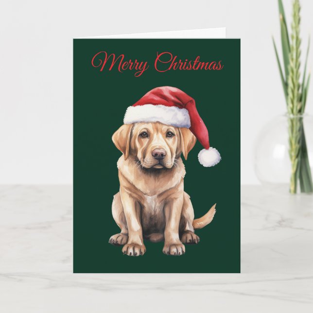 Cartes Pour Fêtes Annuelles Christmas Labrador (Devant)