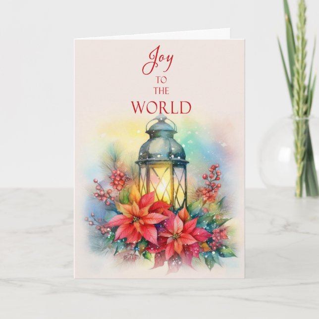 Cartes Pour Fêtes Annuelles Christmas Lantern Greeting Card (Devant)