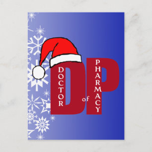 CARTES POUR FÊTES ANNUELLES CHRISTMAS PÈRE NOËL DP - DOCTEUR EN PHARMACIE