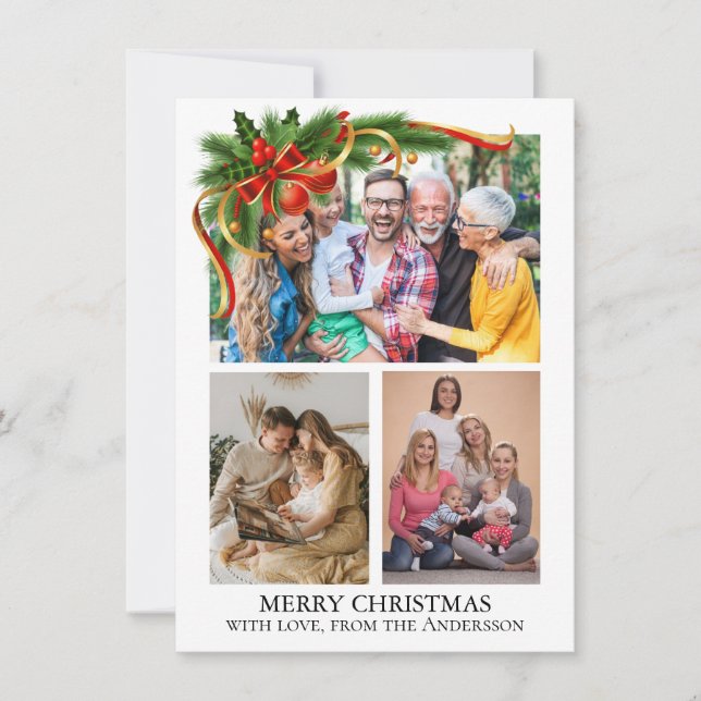 Cartes Pour Fêtes Annuelles  Christmas Photo (Devant)