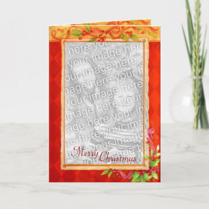 Cartes Pour Fêtes Annuelles Christmas Photo Frame Card