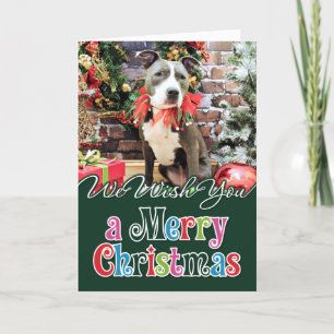 Cartes Pour Fêtes Annuelles Christmas - Pitbull - Charm