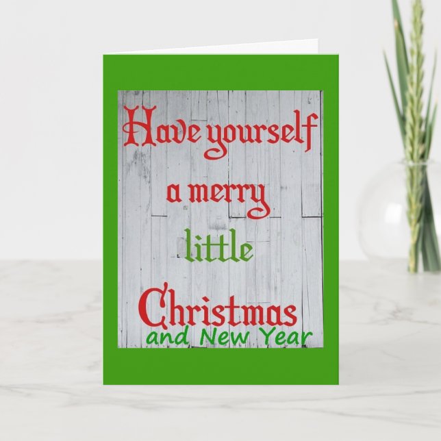CARTES POUR FÊTES ANNUELLES CHRISTMAS REMERCIE VOUS-MÊME DE VOUS ÊTRE FAIT (Devant)