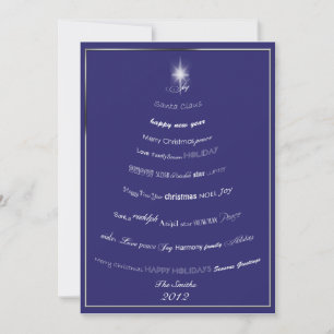 Cartes Pour Fêtes Annuelles Christmas Sayings Tree Greeting Card