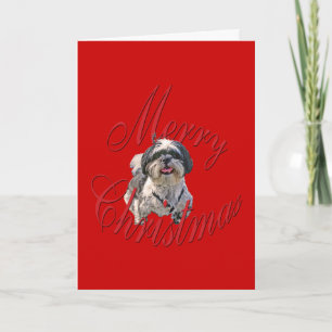 Cartes Pour Fêtes Annuelles Christmas Shih Tzu