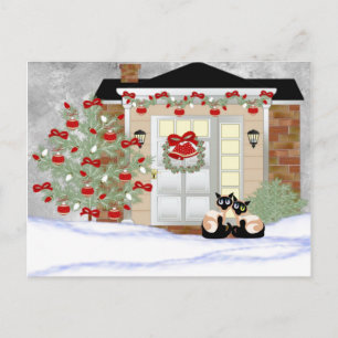 Cartes Pour Fêtes Annuelles Christmas Siamese Pals