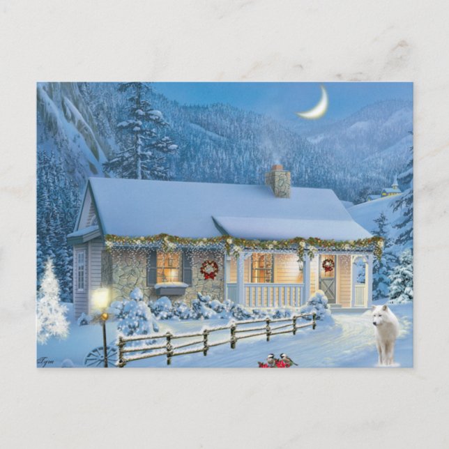 Cartes Pour Fêtes Annuelles Christmas Solitude (Devant)