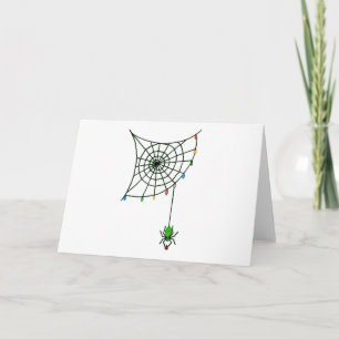 Cartes Pour Fêtes Annuelles Christmas Spider Web Lights Goth Holiday