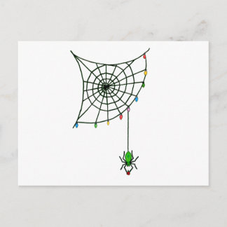 Cartes Pour Fêtes Annuelles Christmas Spider Web Lights Goth Holiday