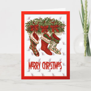 Cartes Pour Fêtes Annuelles Christmas Stockings