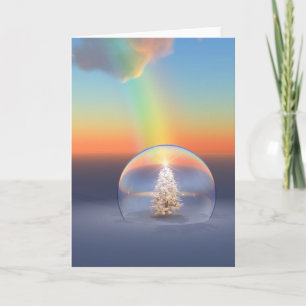 Cartes Pour Fêtes Annuelles Christmas Tree Rainbow