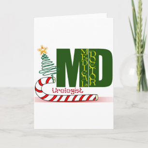 CARTES POUR FÊTES ANNUELLES CHRISTMAS UROLOGISTE - MÉDECIN - MD