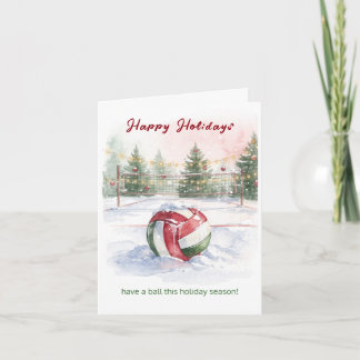 Cartes Pour Fêtes Annuelles Christmas Volleyball Holiday Greeting Cards