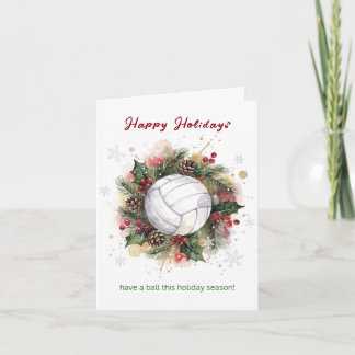 Cartes Pour Fêtes Annuelles Christmas Volleyball Holiday Greeting Cards