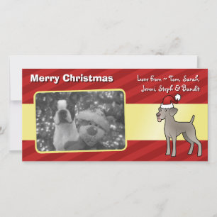 Cartes Pour Fêtes Annuelles Christmas Weimaraner