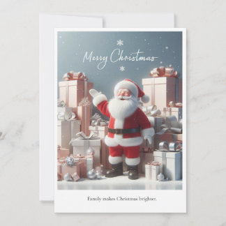 Cartes Pour Fêtes Annuelles Christmas with Family Greeting Card | Warm Holiday