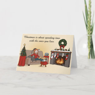 Cartes Pour Fêtes Annuelles Christmas with Loved Ones Cartony