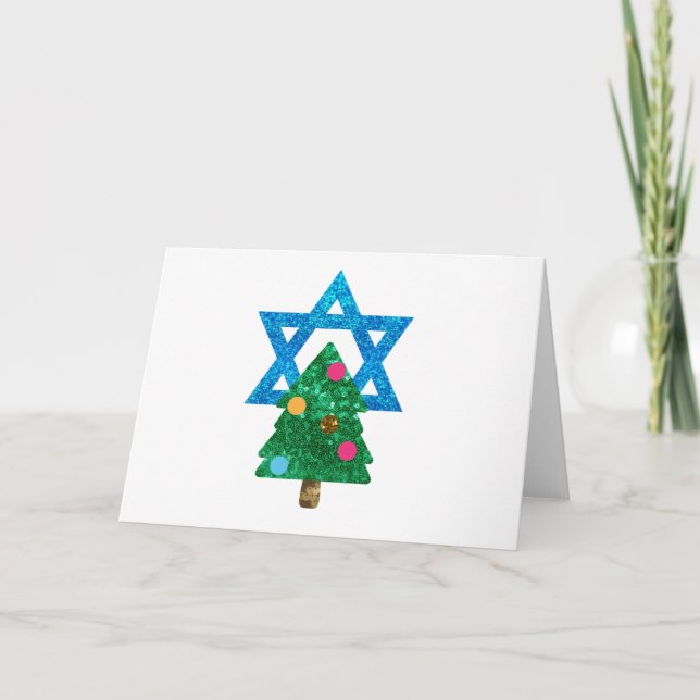 Cartes Pour Fêtes Annuelles christmukkah hanoukka (Devant)