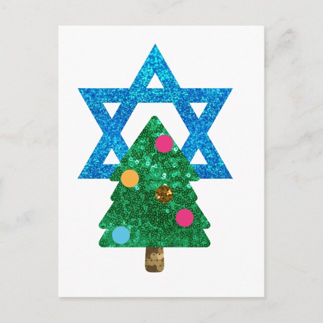Cartes Pour Fêtes Annuelles christmukkah hanoukka (Devant)